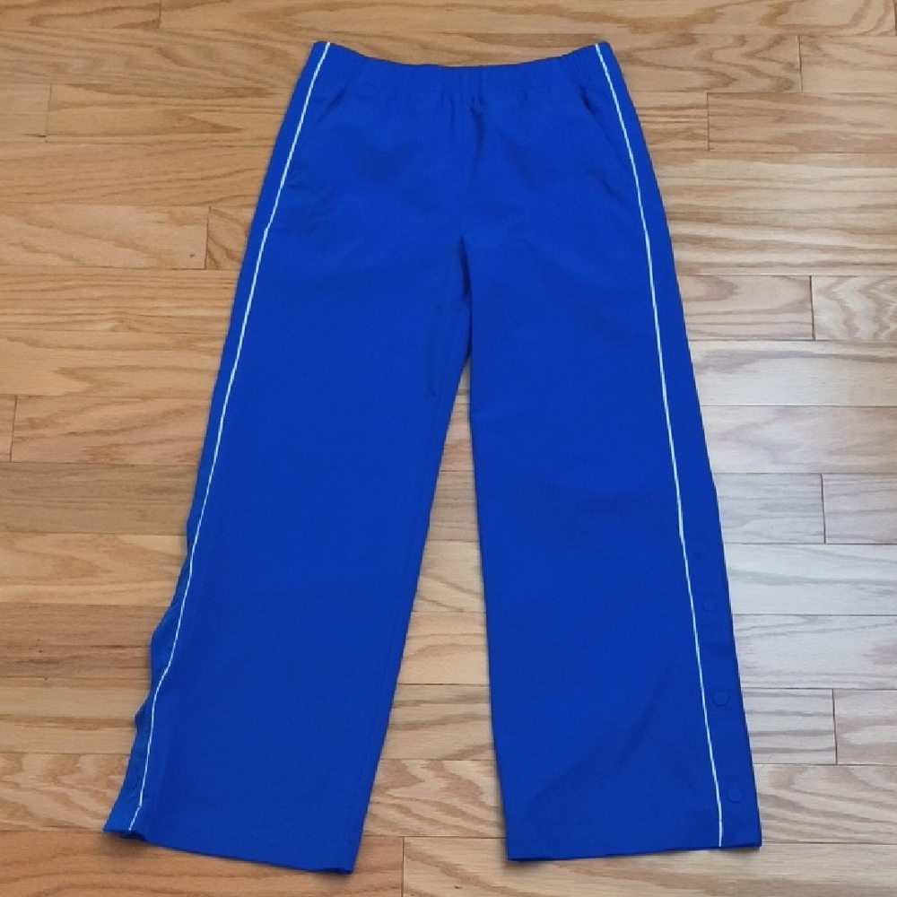 Athleta Girl Tear Away Track Pant Varsity/White Size L/12 NWOT